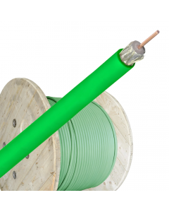 Bedea Telass100 coax kabel PE groen per haspel 500 meter (14290300)